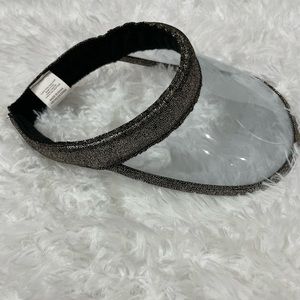 Clear Glitter Visor Hat